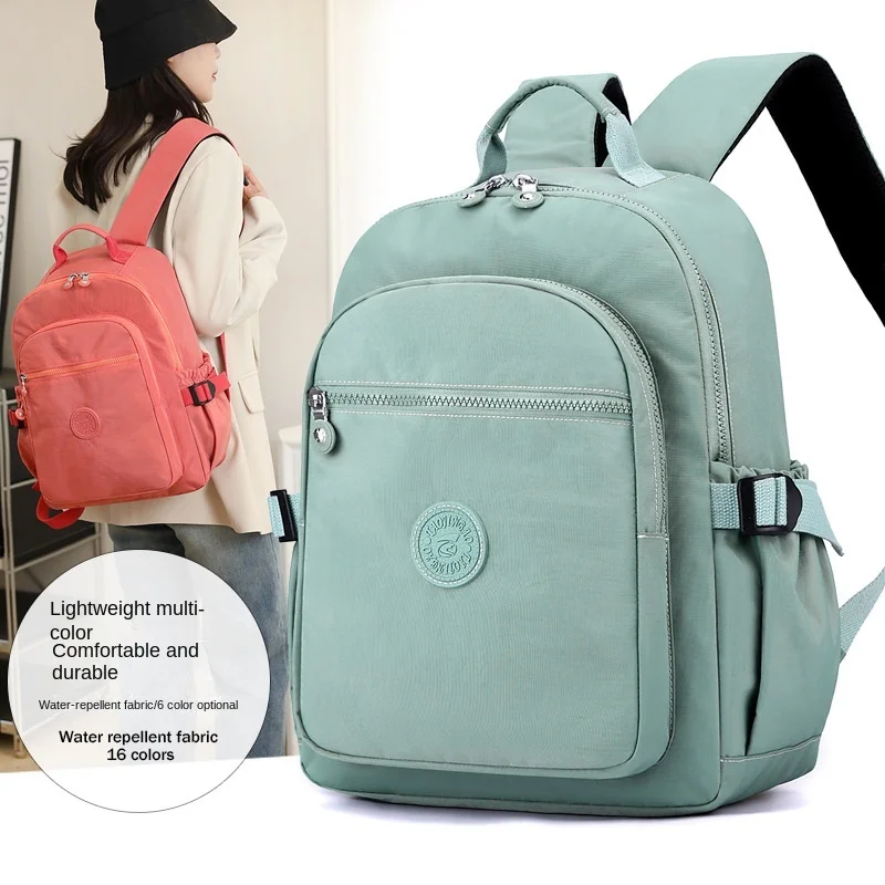 

Новый женский дорожный рюкзак, повседневная школьная сумка из нейлоновой ткани, легкая, вместительная, модная, двойная сумка на плечо, распродажа