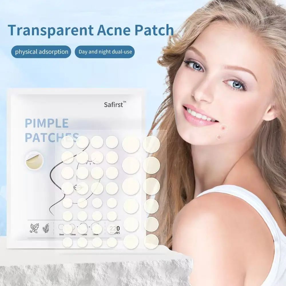 

Lifesky 220Pcs Invisible Acne Patches Removal Pimple Anti-Acne Hydrocolloid Patches Spots Marks Concealer Repair Waterproof