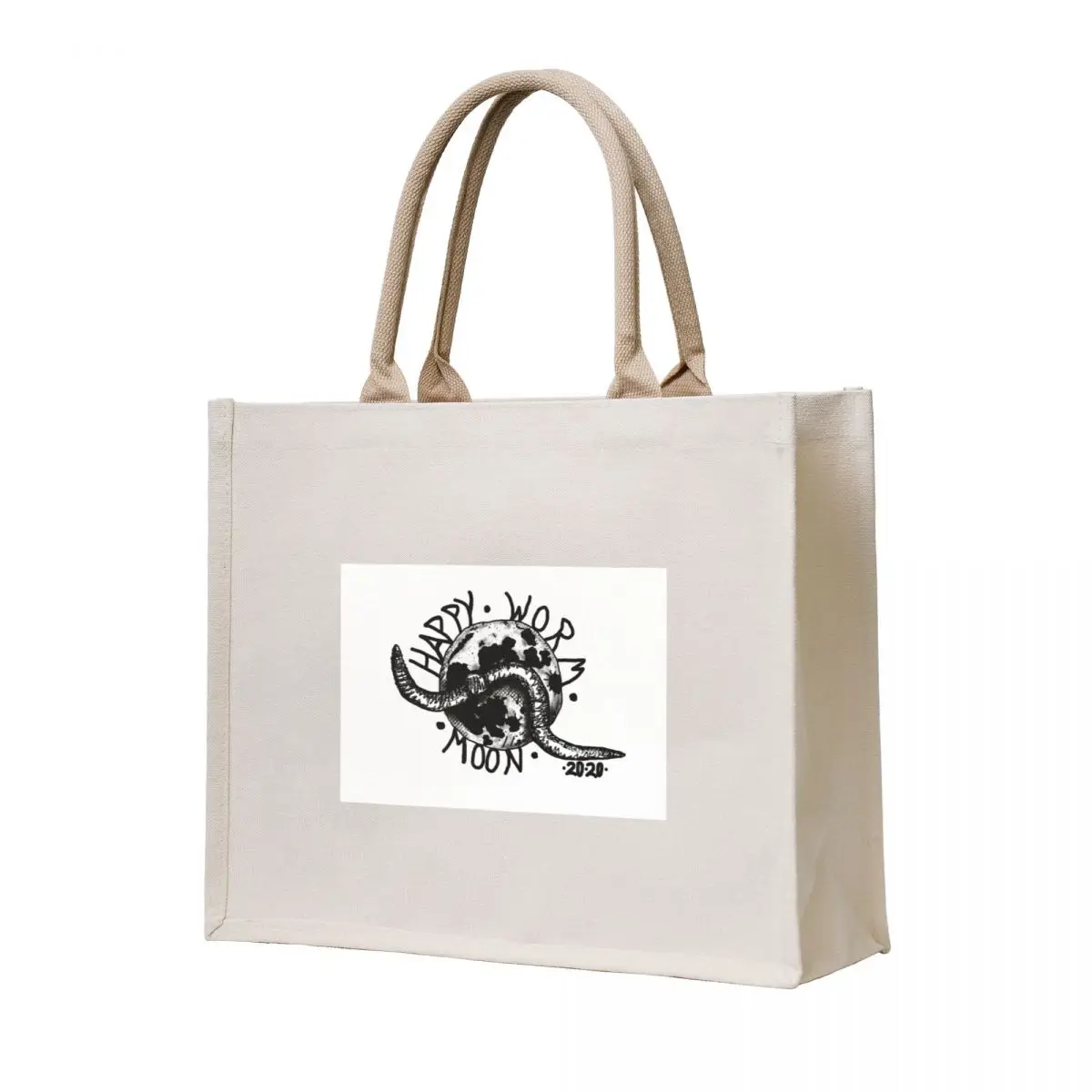 

worm moon 2020 Tote Bag Women's handbag custom fabric bag canvas bags reusable grocery bags
