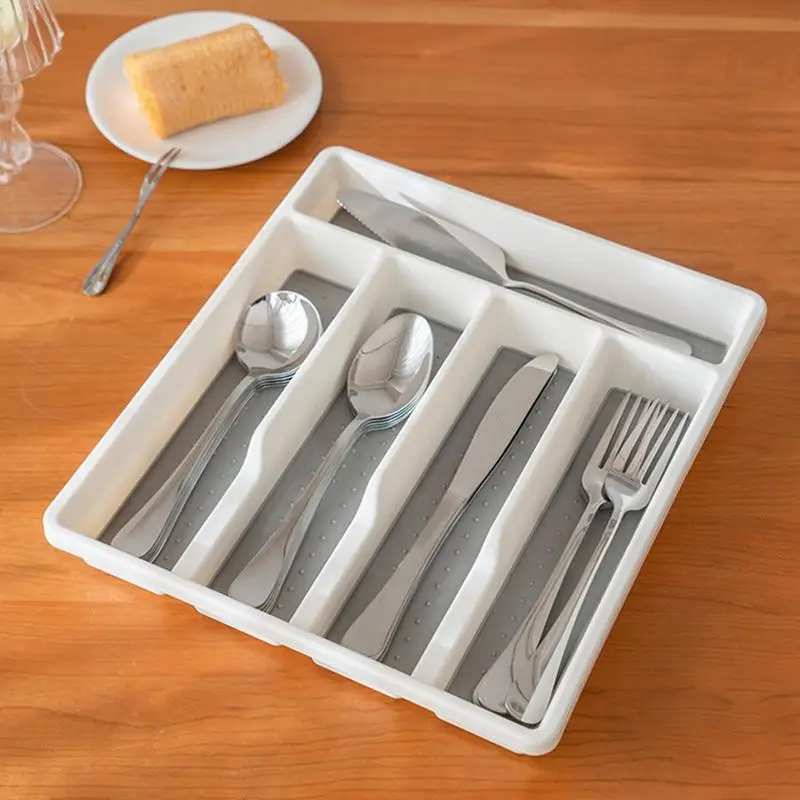 Flatware Storage Case Expandable Utensil Tray Cutlery Storage Holder Cutlery Organiser Multifunction Pantry Organizer For Home