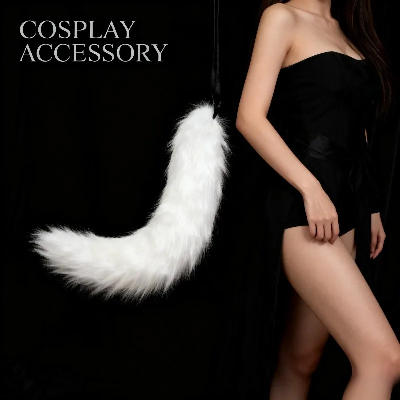 Handmade Fur Animal Tails Wolf Tails and Cat Tails Are Suitable for Role-playing Costumes Role-playing and Festivals