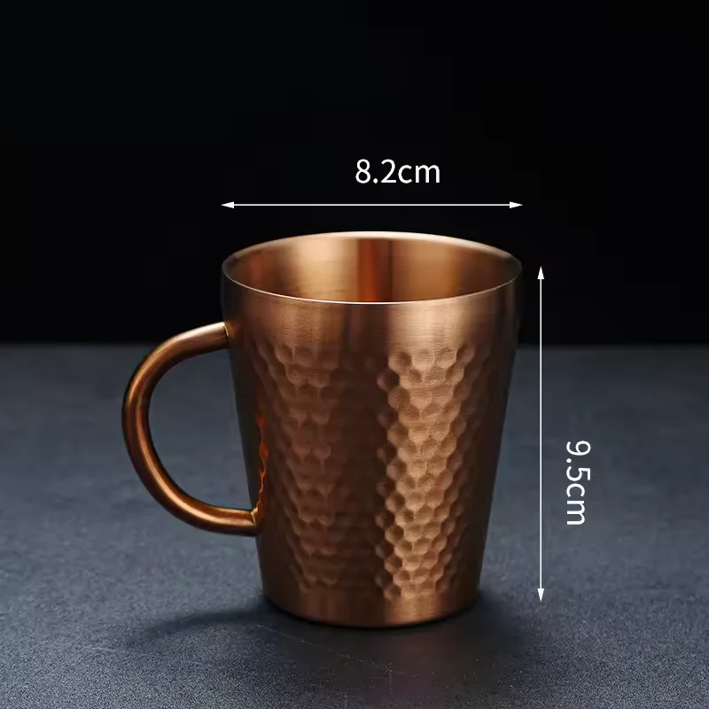 

Original with Logo 240ML Beverage Cup Travel Portable Drinking Cup Stainless Steel Vacuum Leak Proof Handle Coffee Vacuum Cup