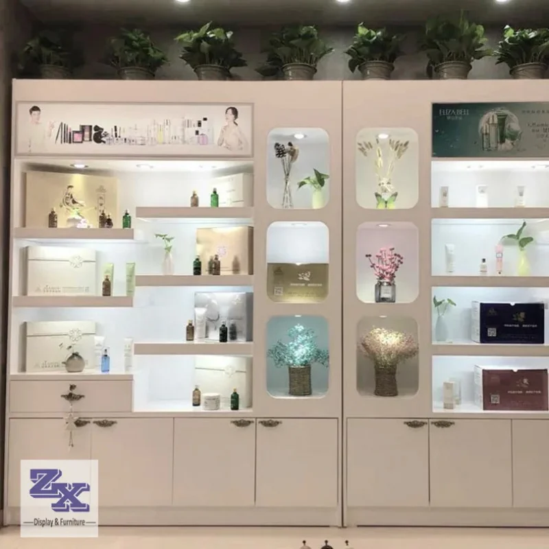 custom.Cosmetic Shop Display showcase