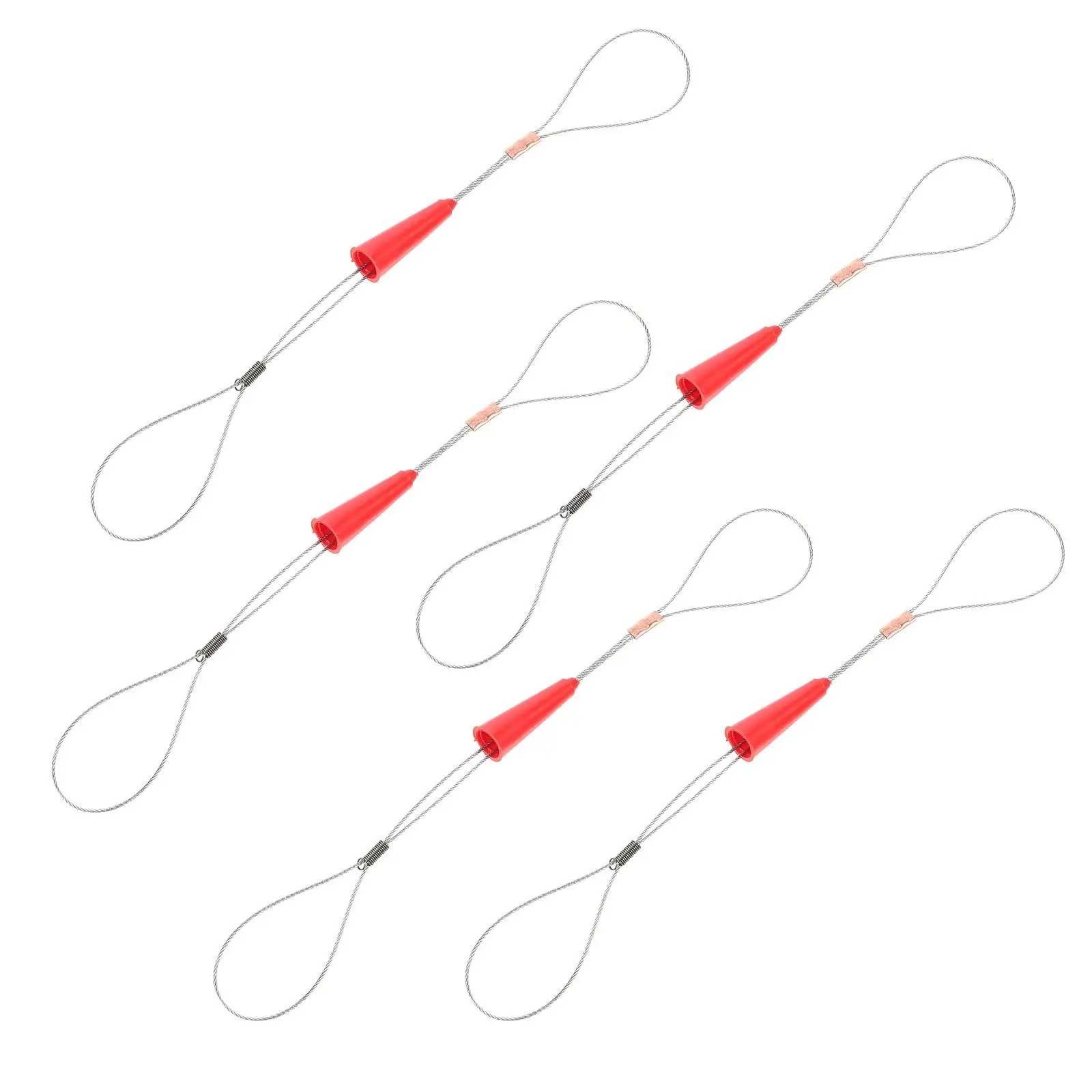 

5Pcs Cable Puller Wire Harness Electrician Tools Silver Portable Wiring Installation Fastener Durable Practical