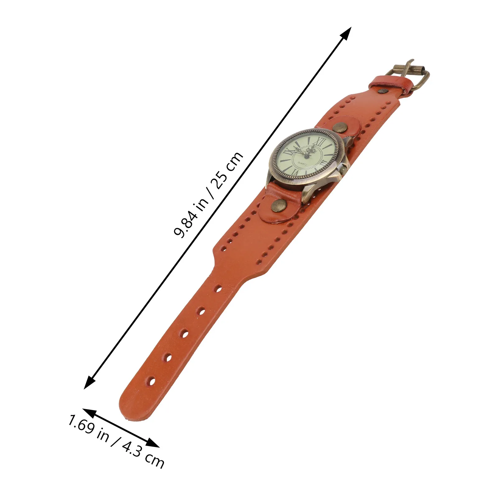 1Pcs Women's Roman Dial Bracelet Watch Retro Quartz Wristwatch Elegant Band Comfortable Stylish Gift for Birthday