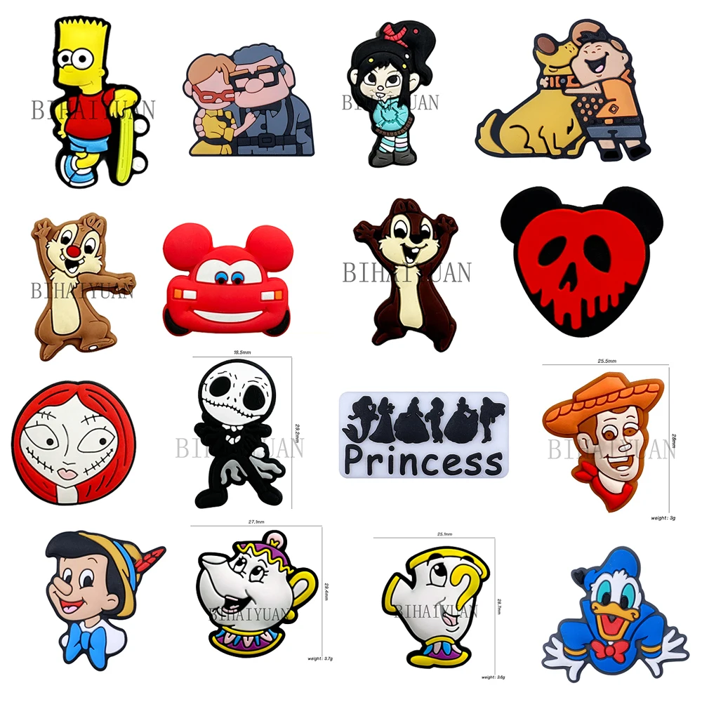 10pcs Disney chip and dale focal Teether Jewelry Beads Food Grade toy story Silicone Beads For pen Pacifier Chain