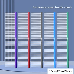 16/19/22cm pettine per lo Styling di bellezza per animali domestici in acciaio inossidabile pettini per la toelettatura del cane spazzola per la rimozione della pelliccia dei capelli lunghi e spessi pettini per la toelettatura del cane da compagnia