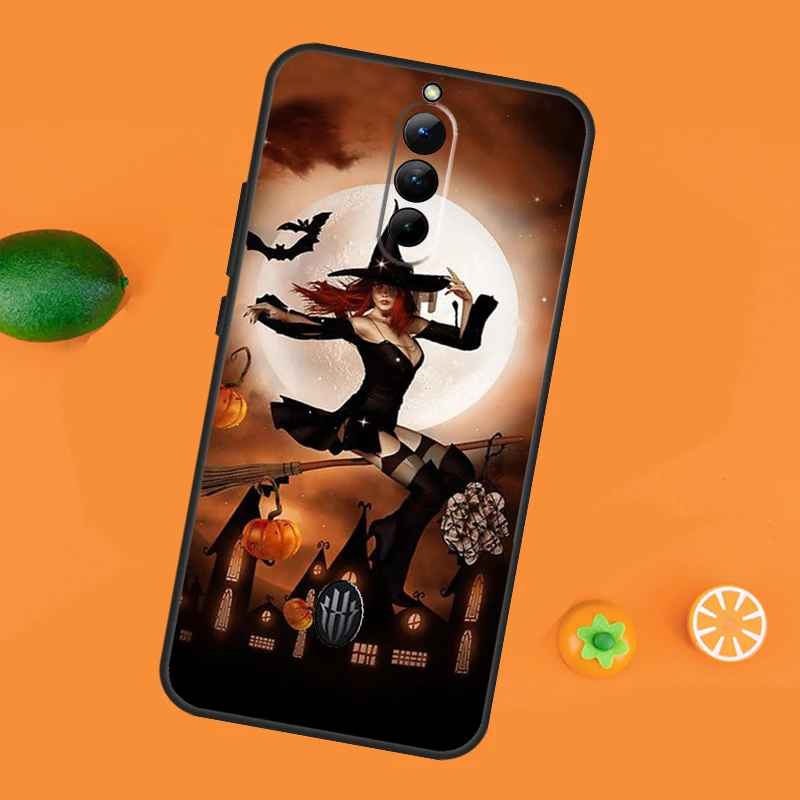 Halloween Moon Witch Horror Case For ZTE Nubia Red Magic 9 Pro 8 8S Pro Plus Red Magic 6 7 6S 7S Pro 5G 5S 6R Cover image 3