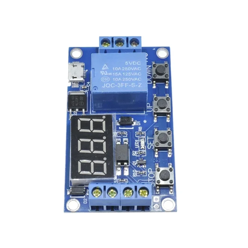 1 channel delay power-off disconnect trigger cycle timing circuit Micro 6-30V switch relay delay module