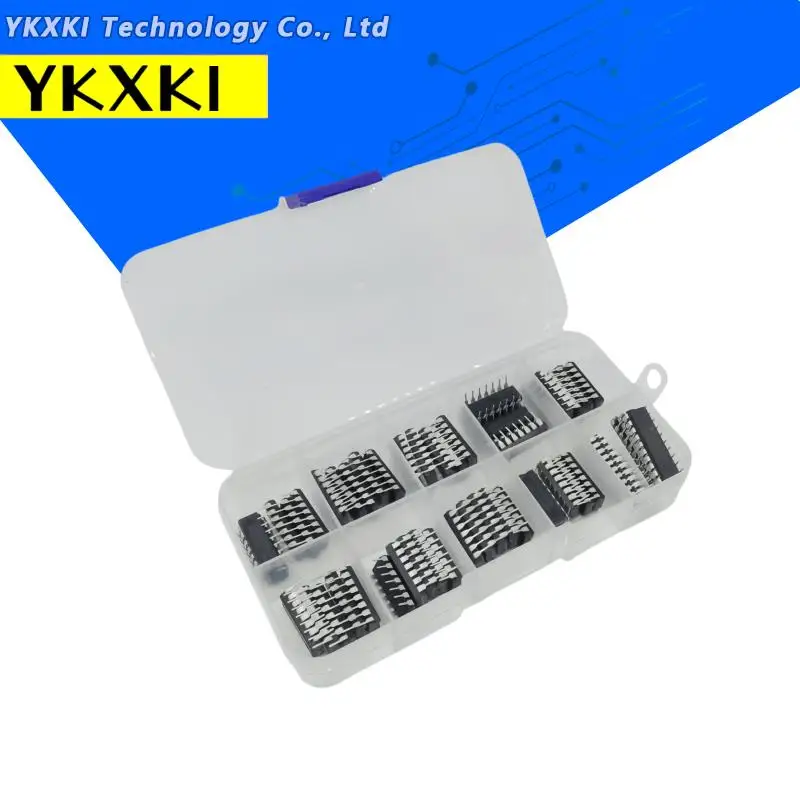 50PCS/Set Integrated Circuit DIP IC Combination KIT 74LS00 74LS02 74LS04 74LS08 74LS32 74LS47 74LS86 74LS90 74LS138 74LS245 Chip