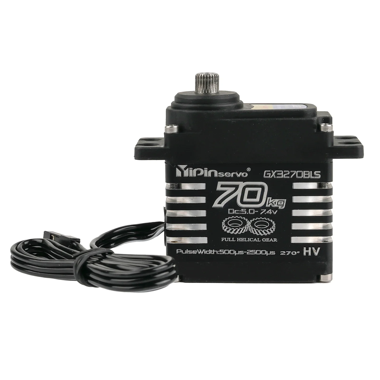 70Kg Digitale YP3270BLS RC Servo 180/270/360/357 Gradi Motore Brushless IP68 Acciaio Gear Servos 25T Braccio Per RC Auto Robot Crawler