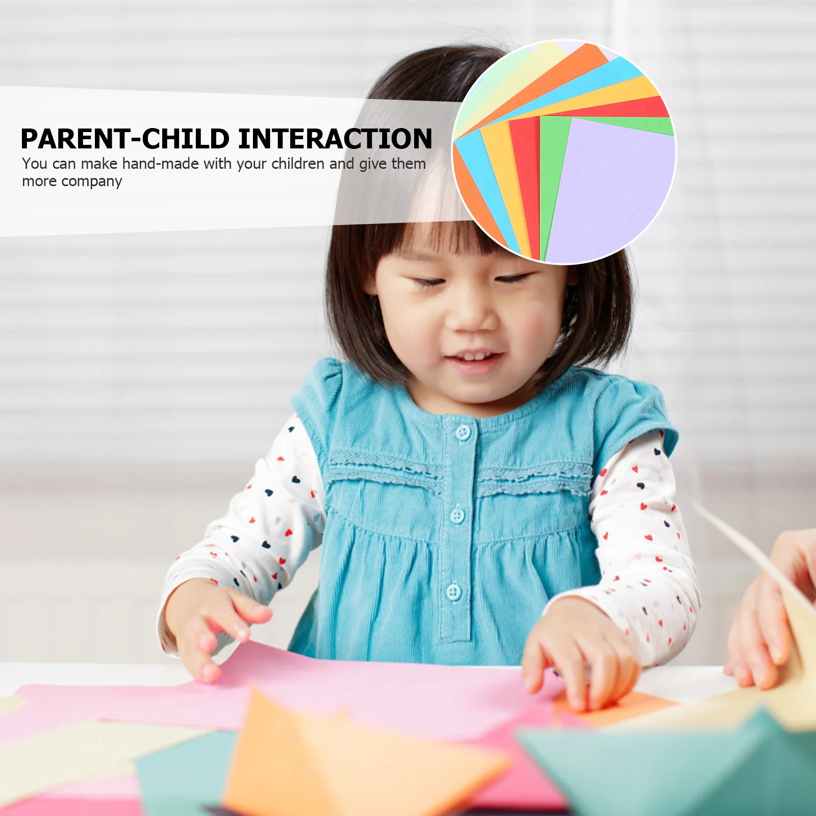 

600Pcs DIY Paper for Children Fun Folding Craft Handicraft Material Easy-to-Use Color Paper for Kids Art Projects