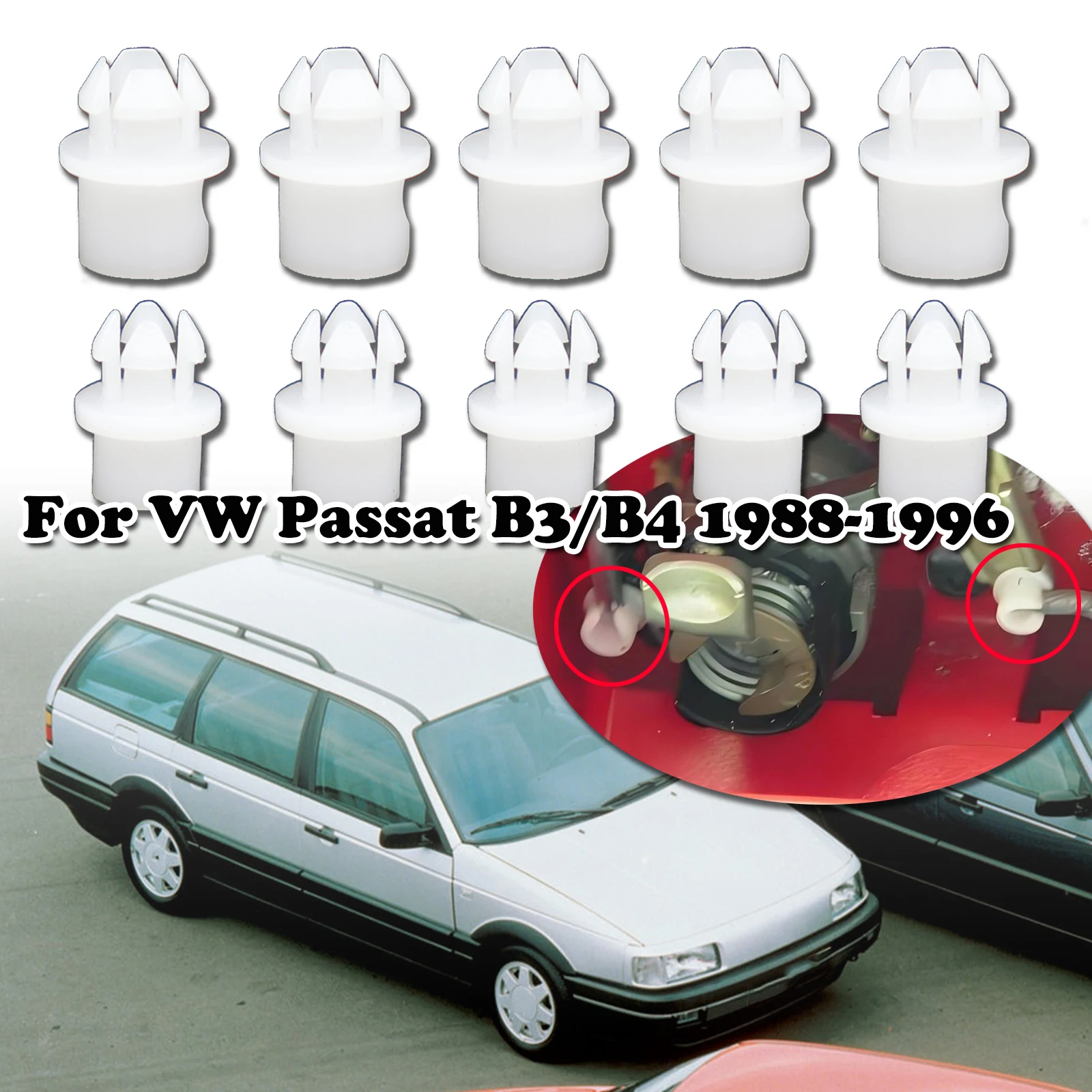 

171837199 For VW Passat B3/B4 Car Front Door Lock Rod Conector Linkage Clip Interior Latch Catch 1988 1989 1990 1991 1992 - 1996