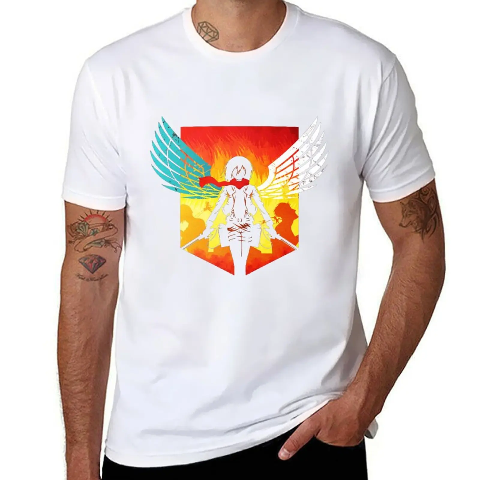 

Winged Angel T-Shirt printed t shirts for man t shirt man luxury T-Shirt