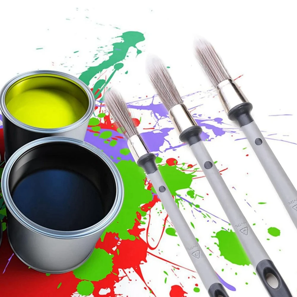 

B-Est 3 шт. Маленькая кисть для рисования, кисти для стен, ретуши, плинтусы, кисть для рисования углов стен дома, простая в использовании