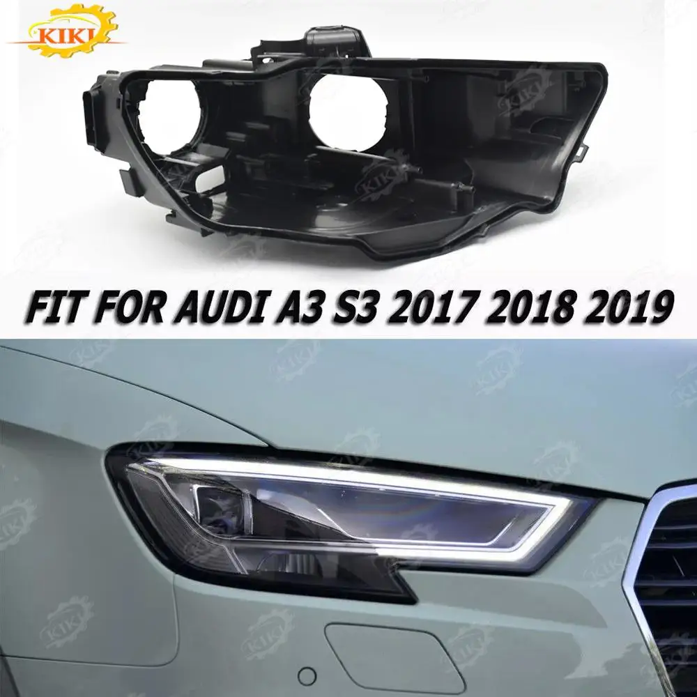 

Ксеноновый корпус автомобильной фары, черный нижний корпус, новинка для Audi A3 S3 2017 2018 2019 2020
