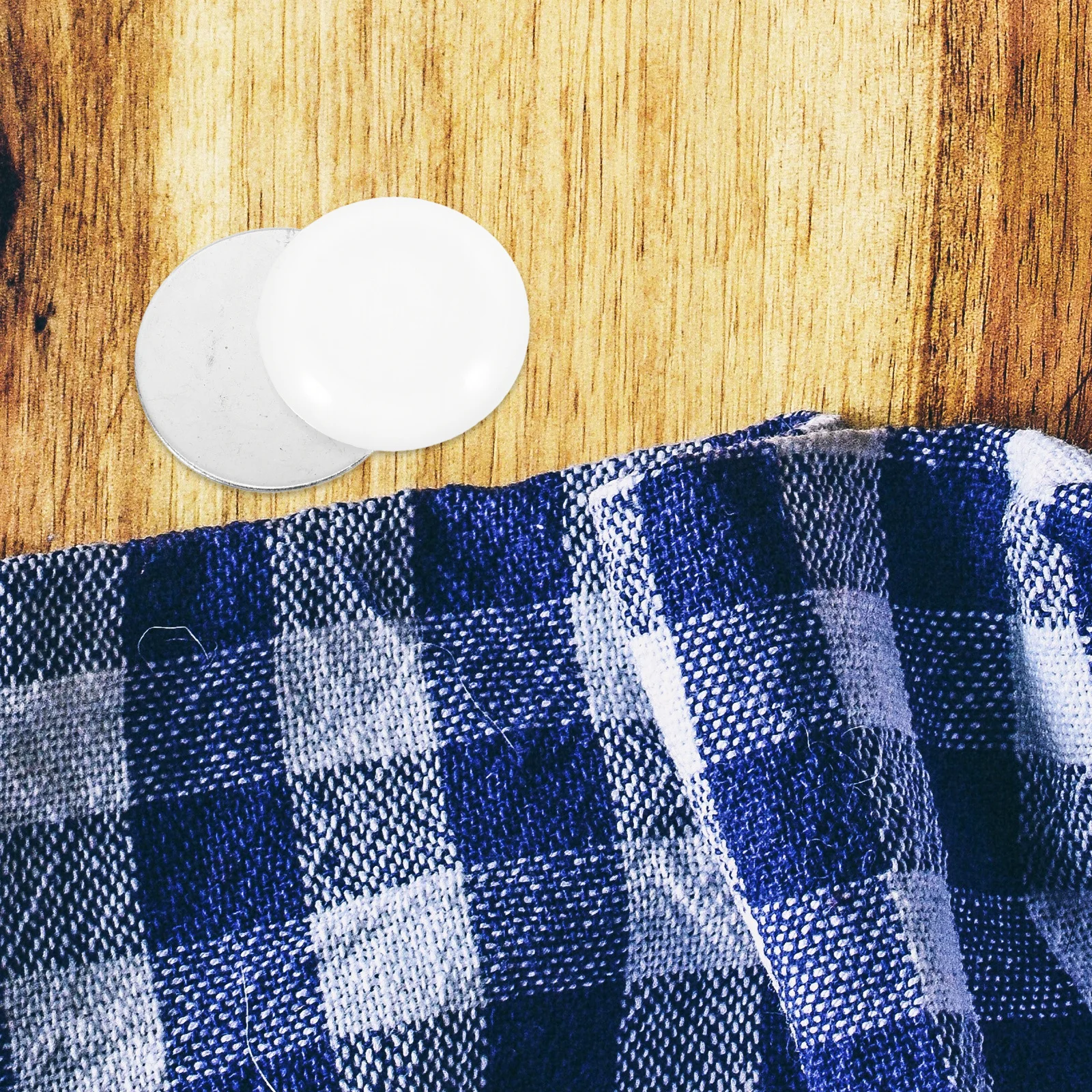 

6 Pcs Magnets Magnetic Counterweight Shower Curtain Liner Closure Fastener Weights Drapery White for Drapes