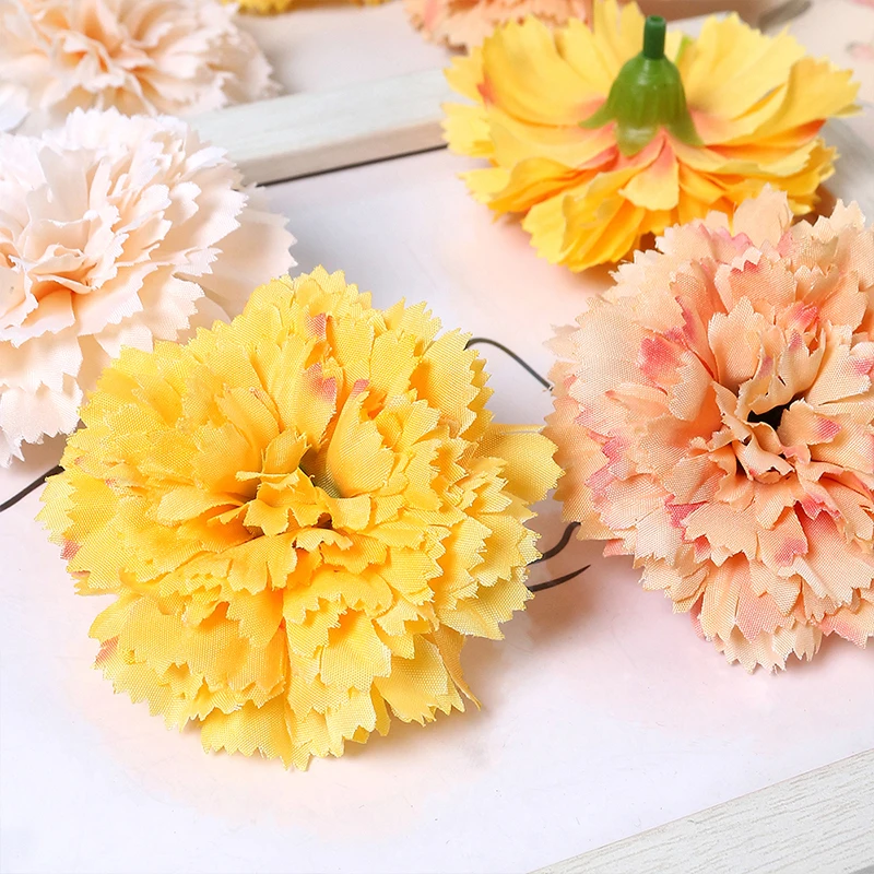 5/10Pcs Silk Artificial Flowers Heads for Wedding Marriage Decoration DIY Garland Accessories Home Room Decortions Fake Flower