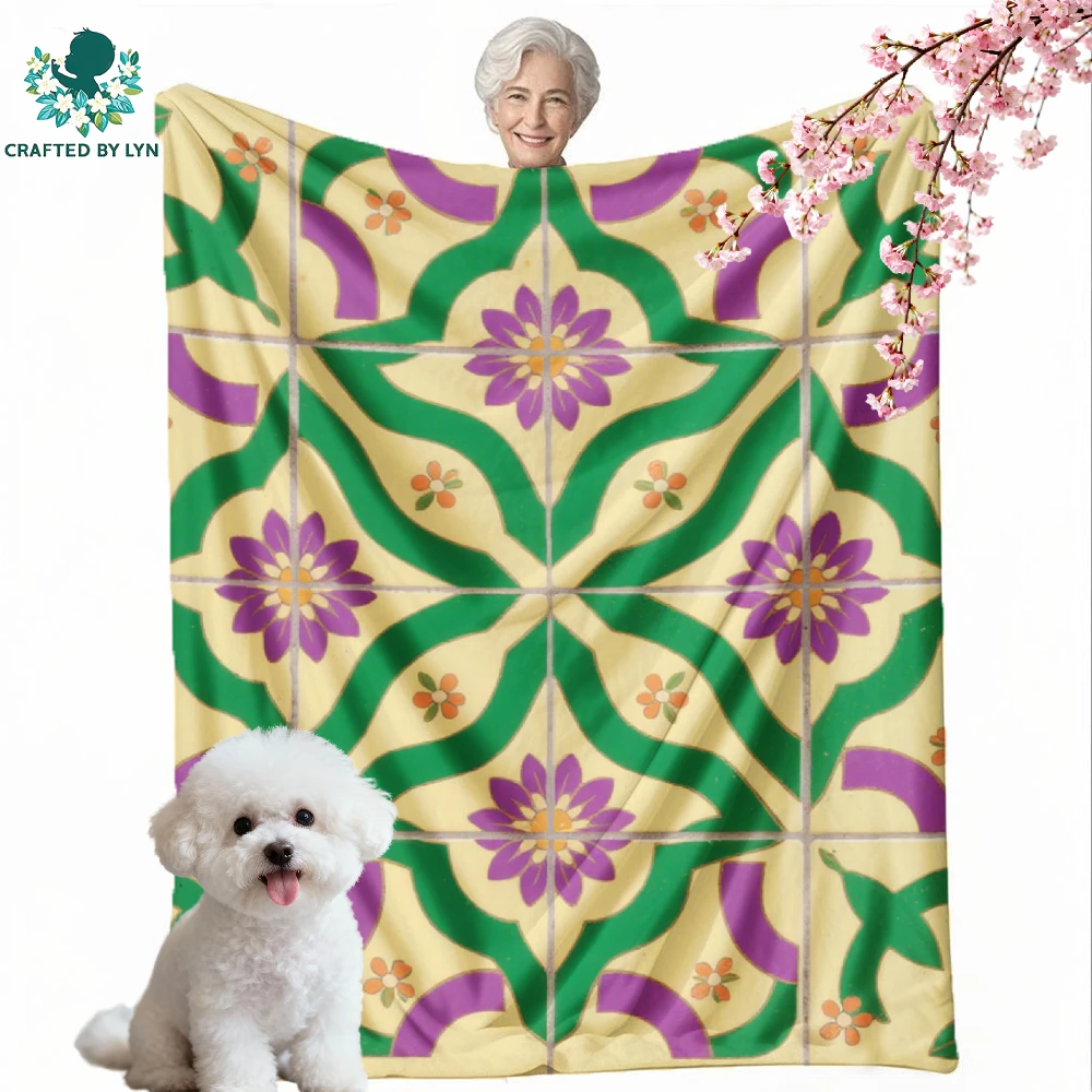 

Flannel | Flowers,Animal,Constellation| Room Decor Blanket, Camping Stuff,Festive Gift Selectio | Soft and delicate | Keep warm