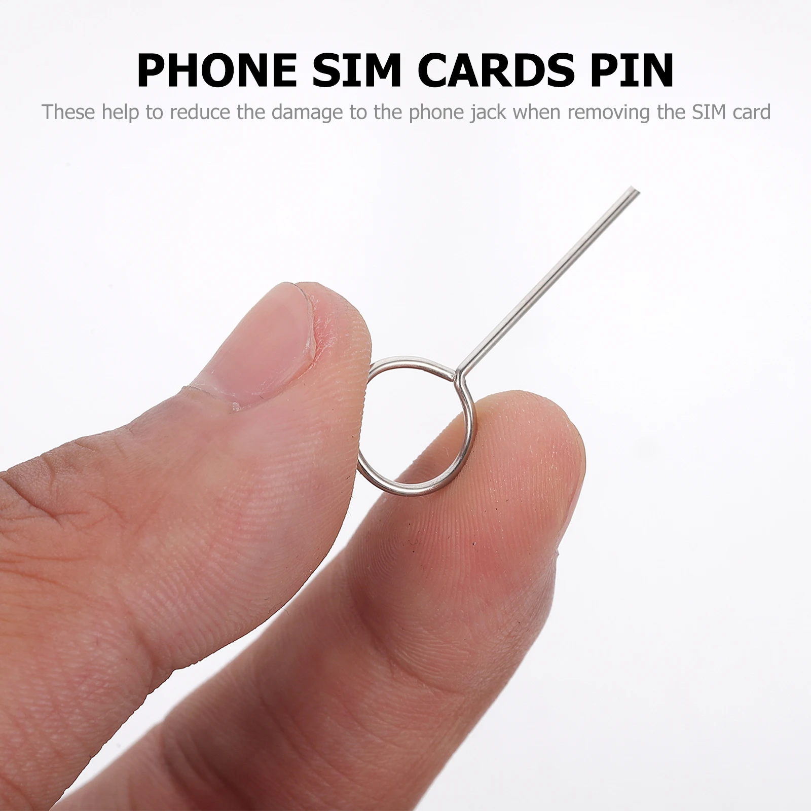 100pcs SIM Card Tray Removal Eject Pin Key Tool Stainless Steel Needle Ejector Eject Pin For Mobile Phone SIM Cards