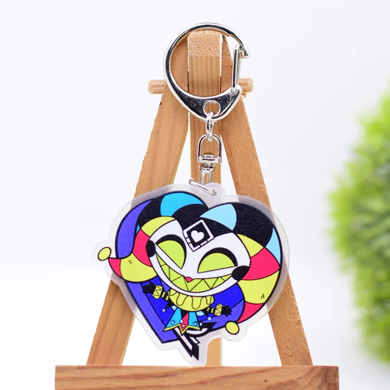 

Helluva Boss Keychain Cute 12 Styles Arcylic Cartoon Figures Keyrings Kawaii Accessories