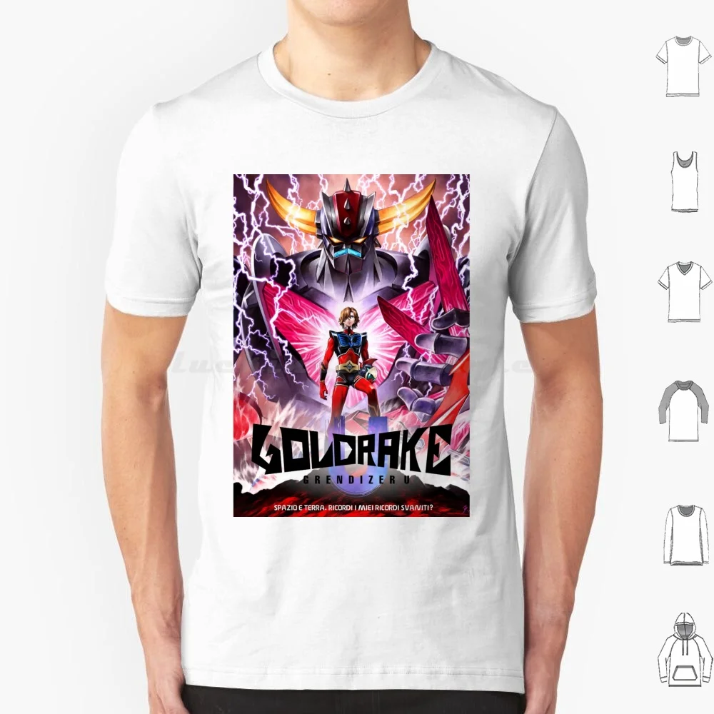 Goldrake U ( It ) T Shirt Cotton Men Women DIY Print Grendizer Goldrake Goldorak Actarus Fleed Jeeg Robot Mazinga Great