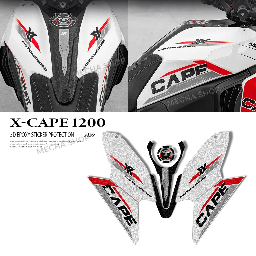 

Tank Pad Sticker for X-Cape 1200 2026 Fuel Oil Tank Pad Side Knee Grip Protector Sticker Body Protection Stickers