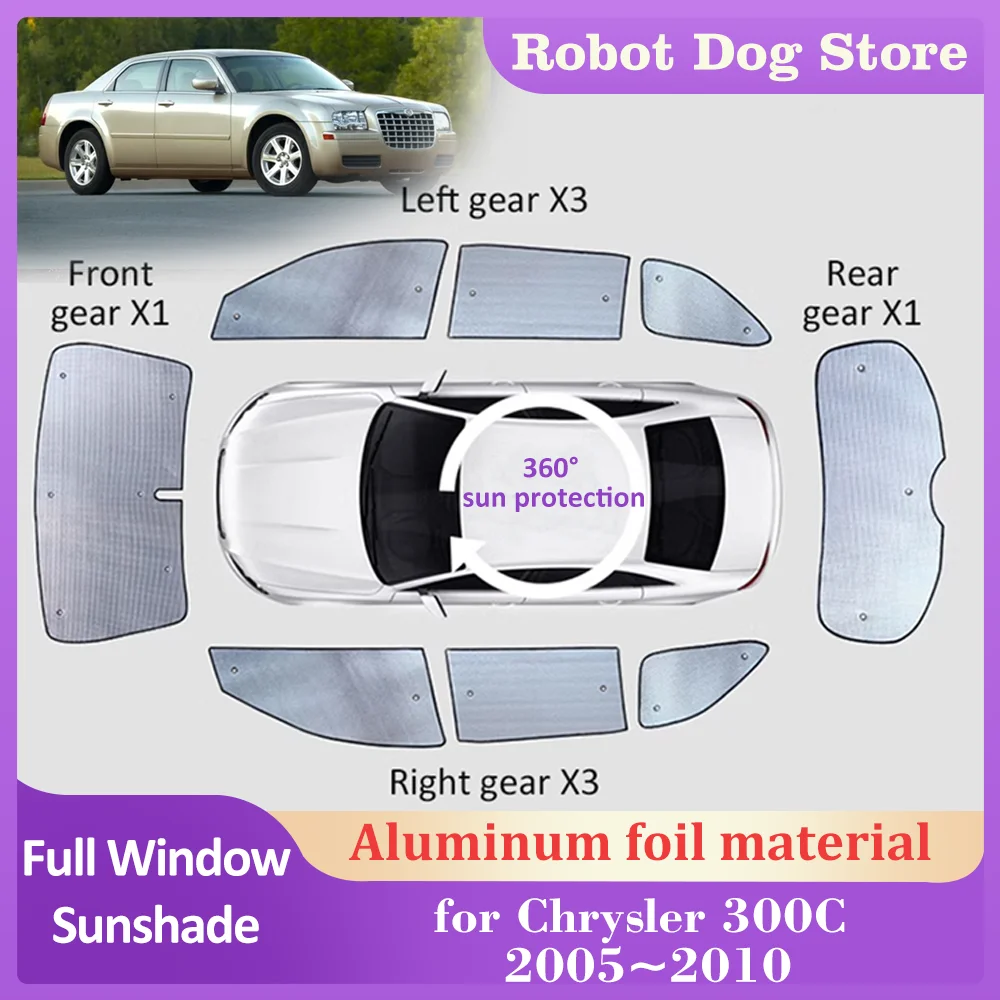 

Автомобильные солнцезащитные очки для Chrysler 300C 2005 ~ 2010, солнцезащитный козырек на крышу, Солнцезащитная занавеска на лобовое стекло, аксессуары 2006 2007