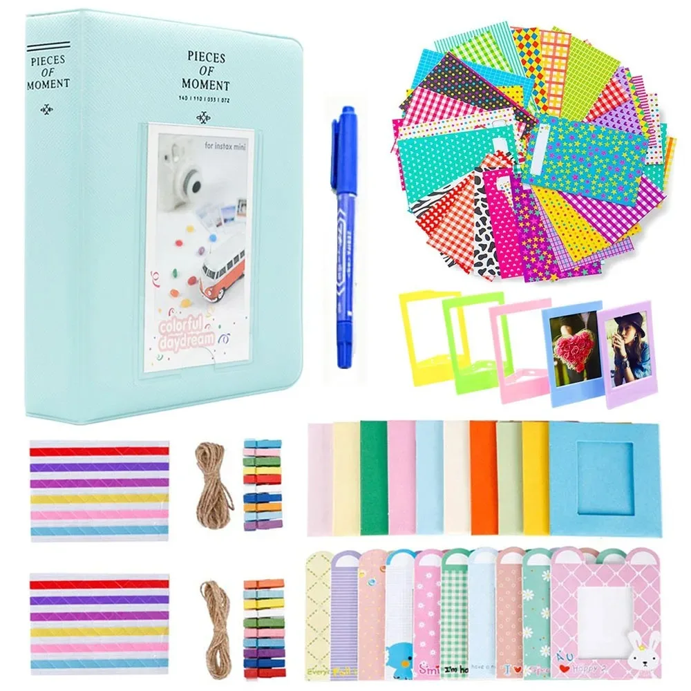 

Fujifilm Instax Mini 12 11 9 8 Camera Accessories Mini Film Photo Album Wall Hang Picture Paper Frames Stickers Mark Pen Bundles