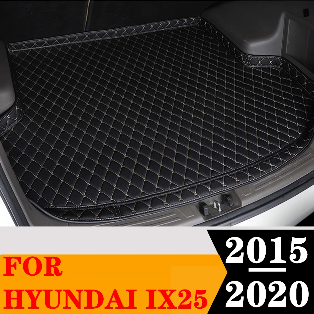 High Side Car Trunk Mat For Hyundai IX25 20 2019 18 2017 2016 2015 XPE Rear Cargo Protect Cover Liner Tail Boot Tray luggage Pad