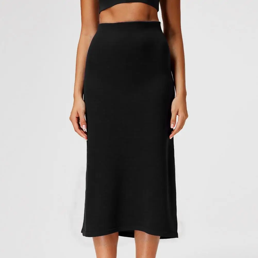Jupe femmes 2023 printemps automne solide Empire crayon bureau dame Midi moulante jupes mince Streetwear mode Chic vêtements