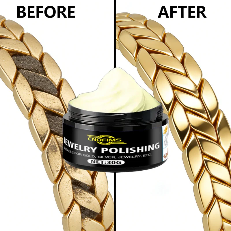 Fasilawei Jewelry Care Polishing Cream: Eliminates Oxidation/Tarnish, Restores Luster to Gold/Silver Rings/Bracelets