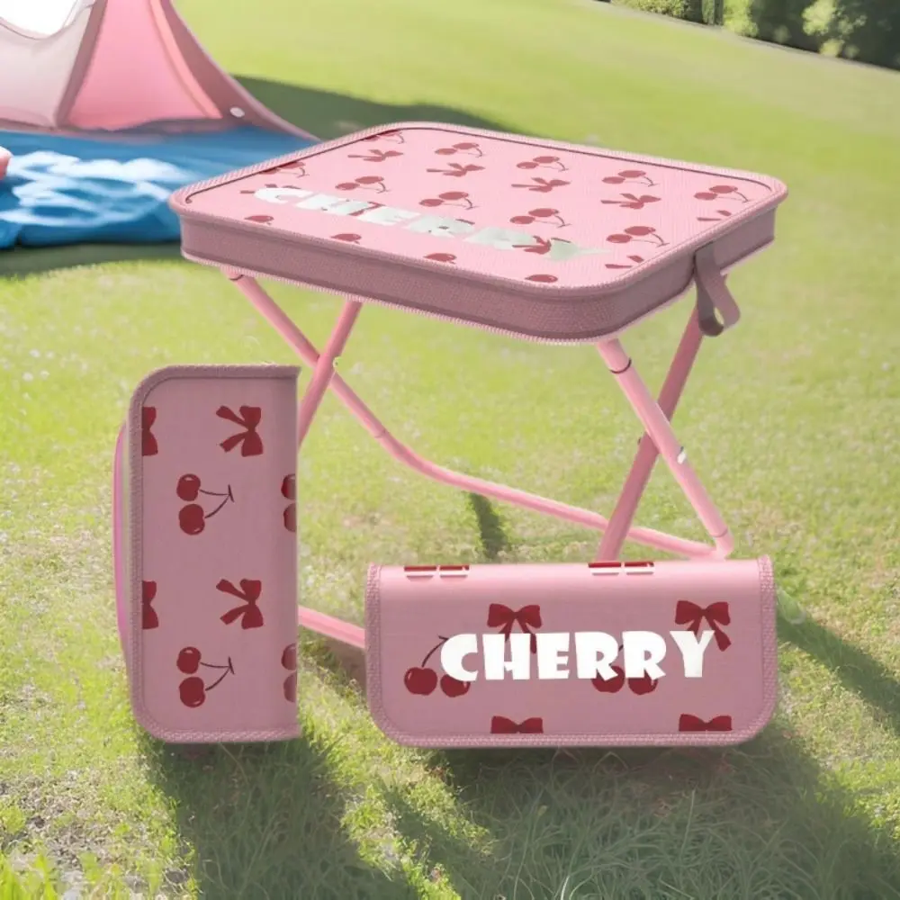 

Water-proof Folding Chair Portable Ultra Light Camping Stool Oxford Cloth Strong Load-bearing Pencil Case Stool Picnic
