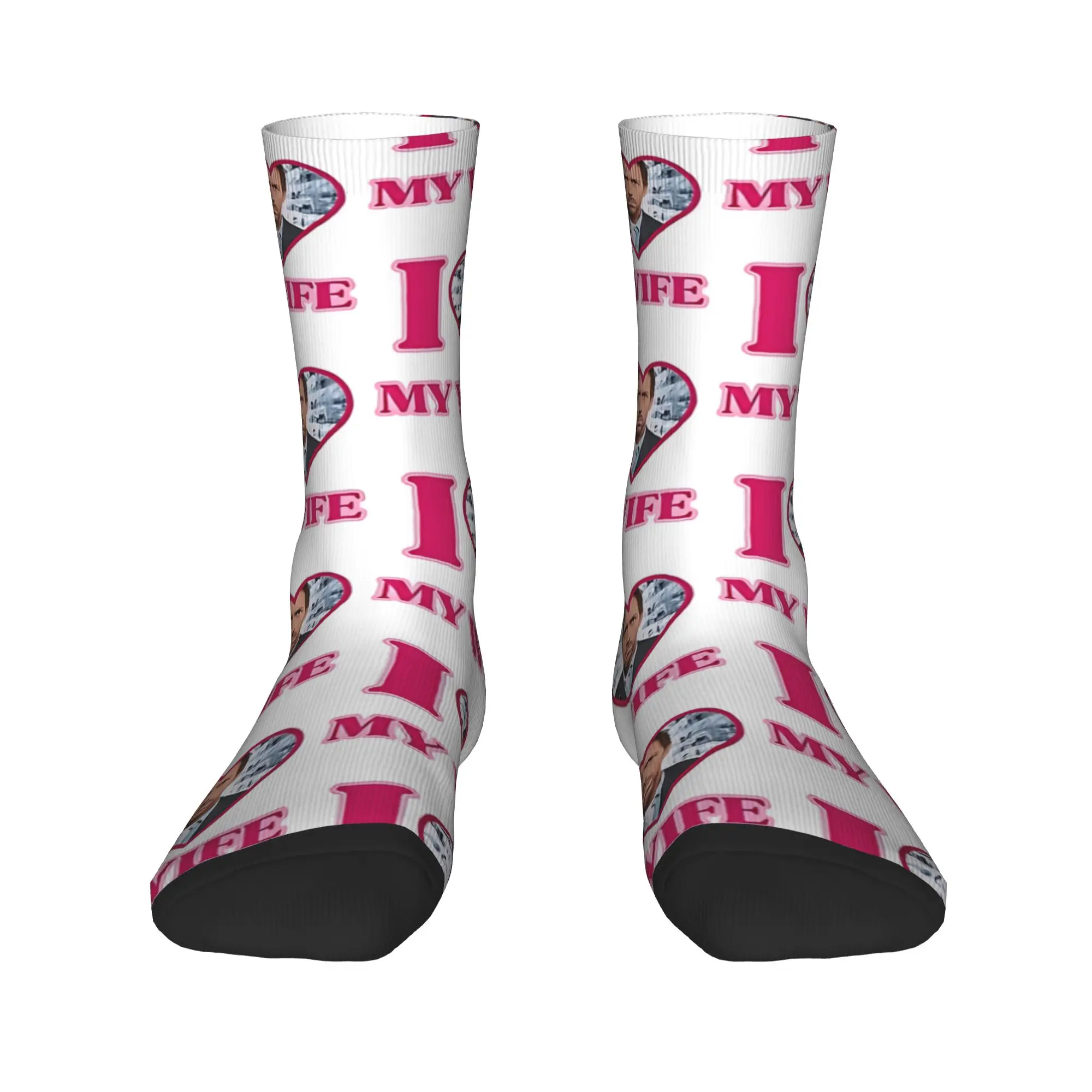I Love Greg House House MD Socks Autumn  Stockings Funny Men Comfortable Socks Graphic Outdoor Anti Skid Socks