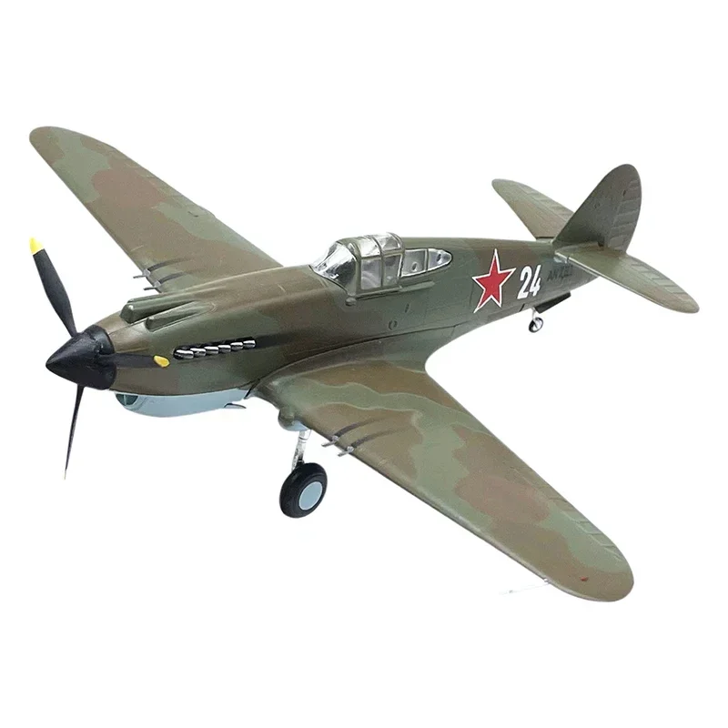 2024 New Hot Sale Home Decor Diecast 1:72 Scale Soviet P-40 Fighter Aircraft Simulation Finished Model Collected Gift Toys