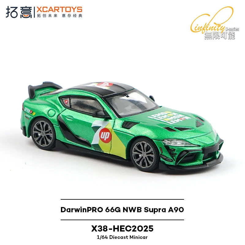 

XCARTOYS 1/64 Toyota Supra Racing Car FigurineX38-HEC2025 Set Model Simulation Alloy Painted Car Model Collectible Ornament