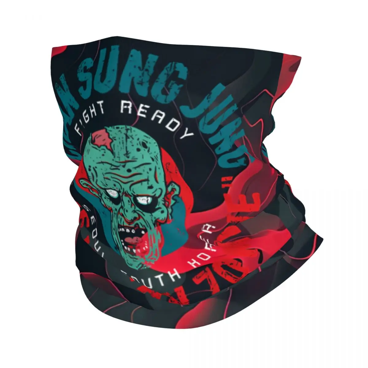 Slick As Grease Korean Zombie Bandana Neck Gaiter Motocross Wrap Scarf Balaclava Cycling Unisex Adult All Season