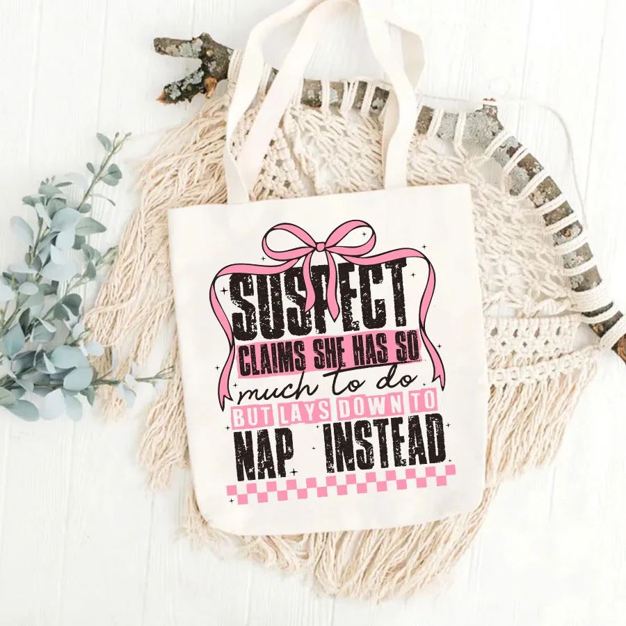 Suspect Claims She Put Her Crazy Away Iron-On Heat Transfer Sticker Decal T-shirts Sweatshirts Bag Clothing Fabric Decor