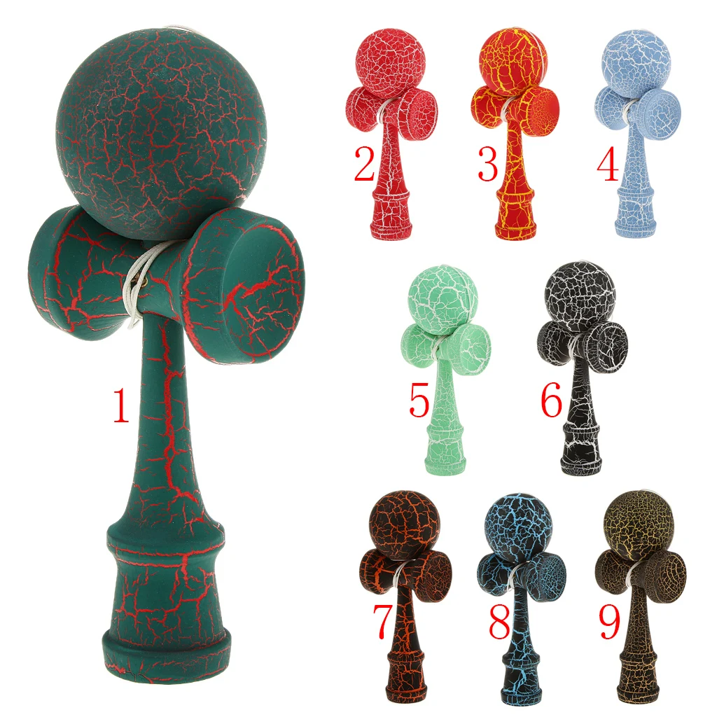 Jeu de bilboquet Kendama traditionnel en bois, avec tasse, balle, ficelle et bâton, pour la coordination œil-main et le jeu de groupe