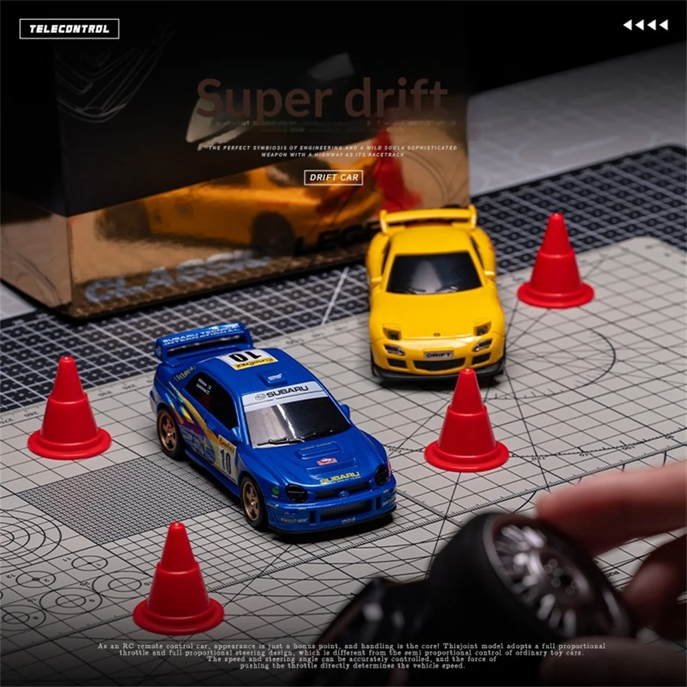 WHOOSH H1 H2 RTR 1/43 2.4G 4WD for Mazda Subaru Officially Licensed Drift RC Car with Gyro Full Proportional Remote Control Cars