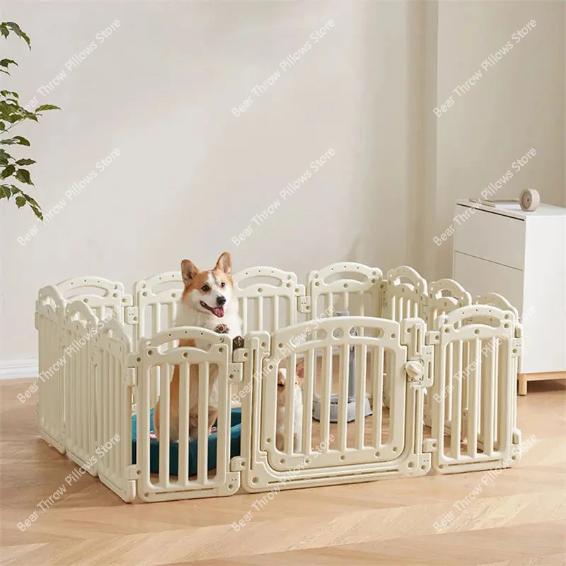 Nordic Indoor Cages Small Medium Cat Cage Villa Kennel Creative Puppy Large Space  House with Fenced Pet Supplies