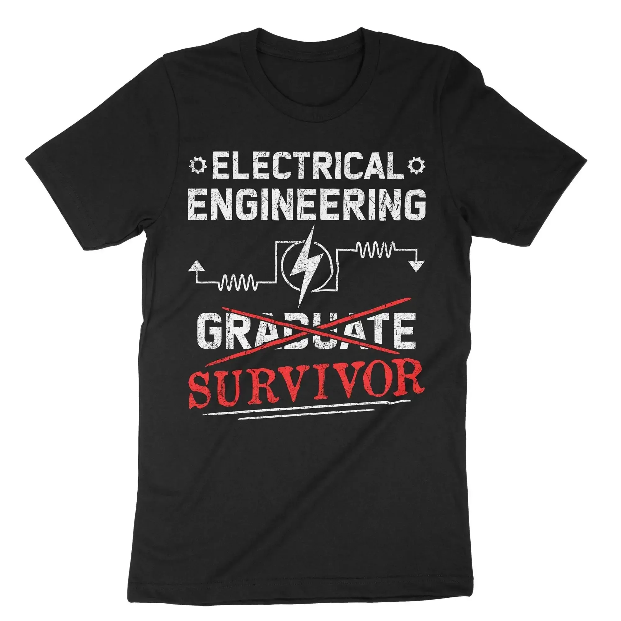 Electrical Engineering Survivor T Shirt For Engineers Electrician Graduation Lineman Wirings