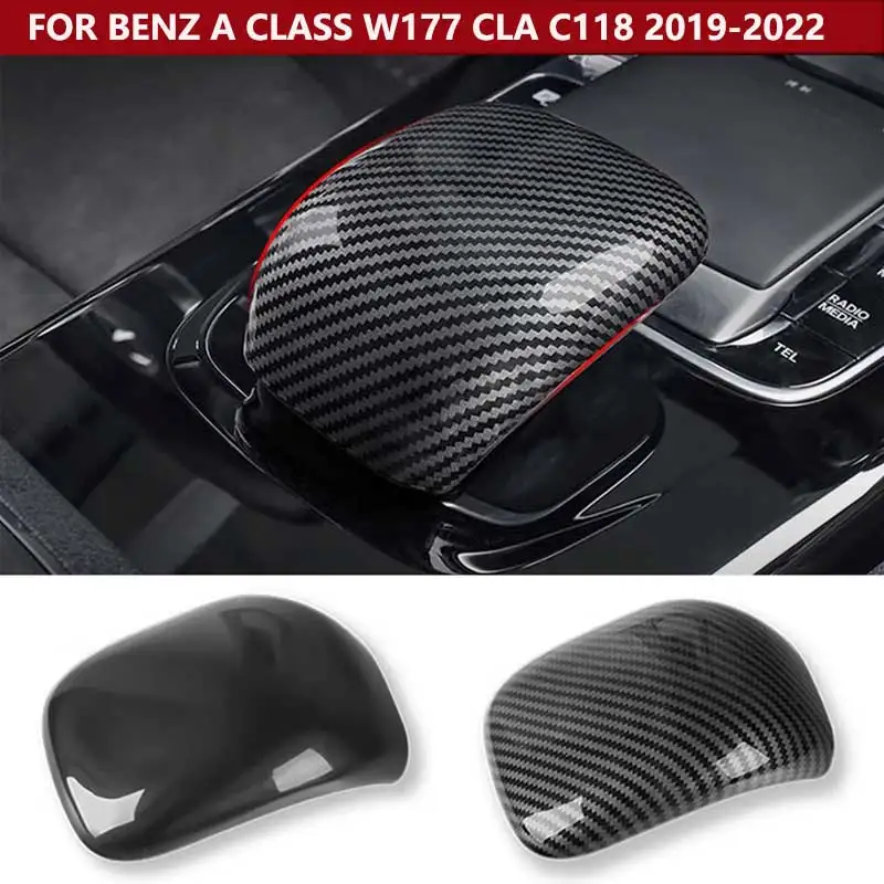 1 Piece Car Center Control Armrest Box Gear Shift Knob Head Cover Trim for Mercedes Benz A Class W177 CLA C118 2019-2022