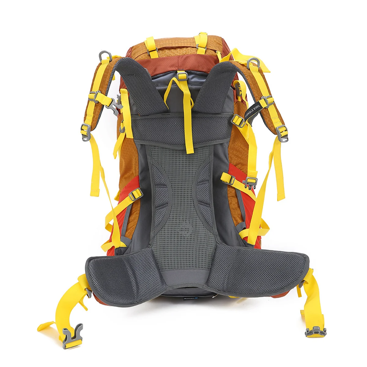 55L Hiking Backpack Nylon Trekking Camping Travel Rucksack with Padded Hip Belt Adjustable Shoulder Straps and Rain Cover