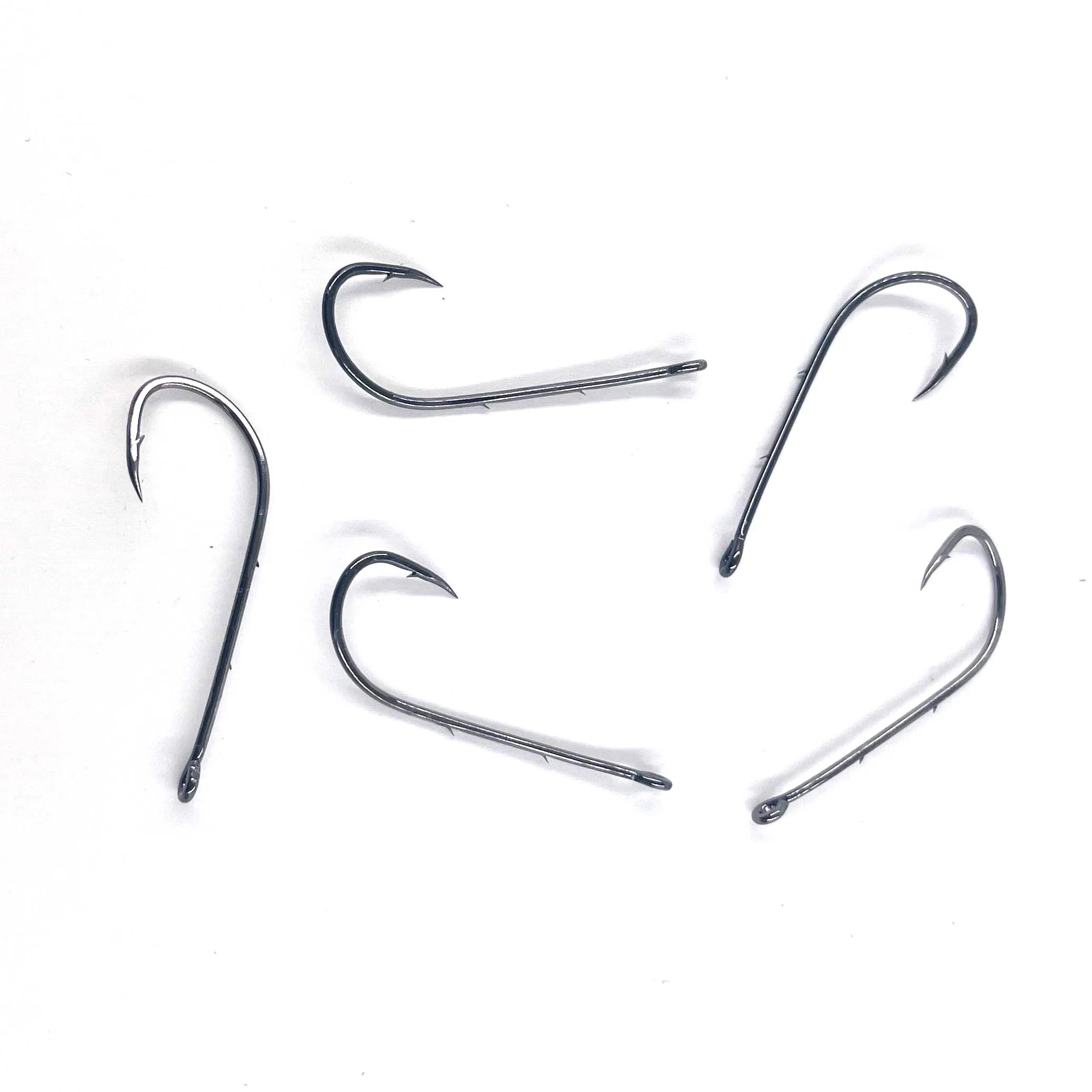 موستاد هوك 92647NP-BN-119 1000 قطعة بالجملة السائبة قطعة/الوحدة خطافات صيد السمك مقبض طويل ثقب العين الشائكة هوك الحصين بومفري فيشين