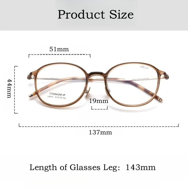 OLLYMURS جديد خفيف للغاية مريح TR90 التيتانيوم النقي نظارات الرجال الرجعية مستديرة النظارات الطبية البصرية إطار النساء L9113Y