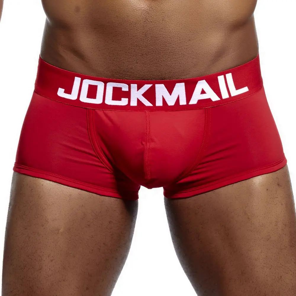 JOCKMAIL-Calzoncillos de algodón para hombre, ropa interior transpirable, suave, 6 unidades por lote