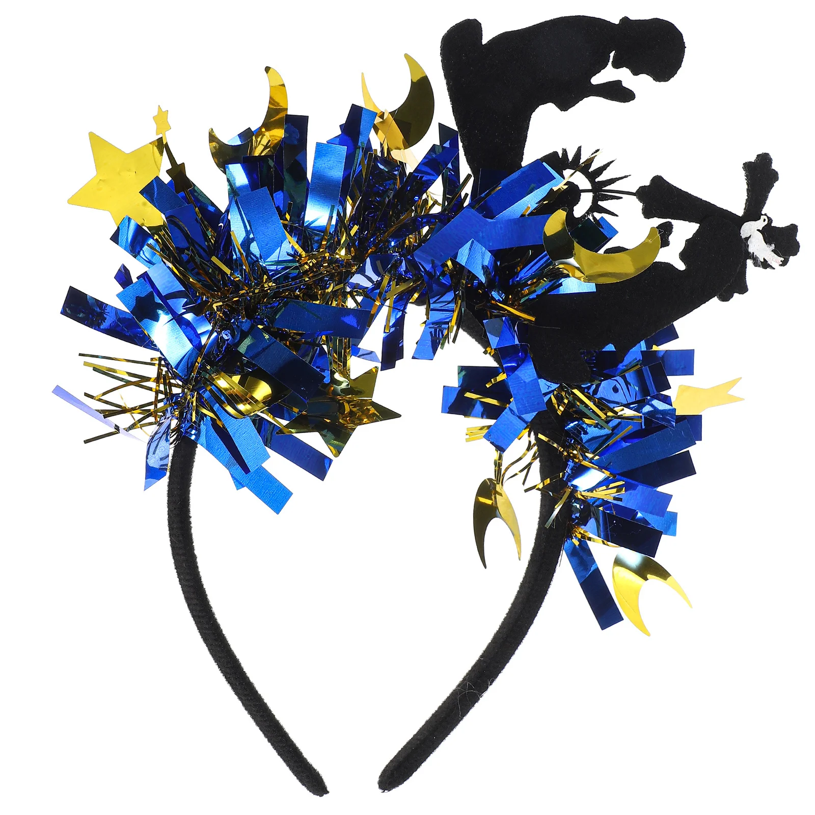 عصابة رأس رمضان لامعة على شكل نجمة قمر رمضان لعيد مبارك، إكسسوارات للشعر لمهرجان الشرق الأوسط