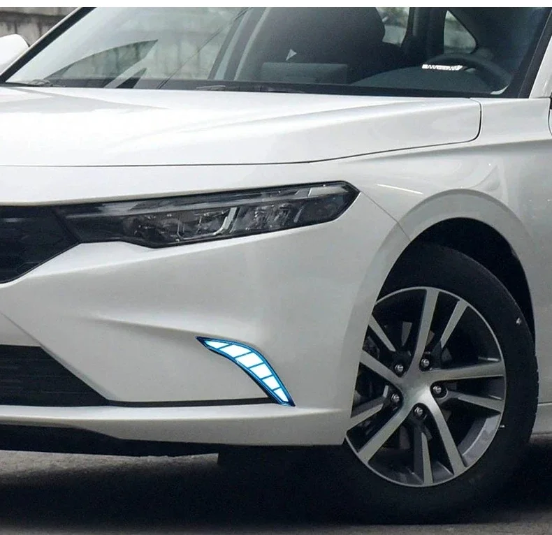 For Honda Integra 2022-2024 Car Led Daytime Running Light Front Fog Lamp Modification Upgrade Streamer Steering 12V Daylights detail image 4