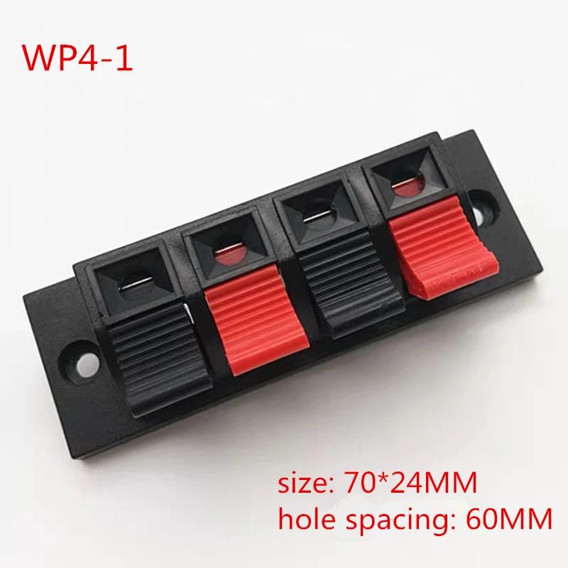 2pcs WP 4 Pin Speaker Amplifier Wire Clip Audio terminal horn wire jack Socket Big WP4-1 LED light wire clamp test clip 70*24MM